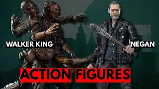 TWD: Walker King & Negan Action Figures By HIYA! | The Walking Dead Dead City
