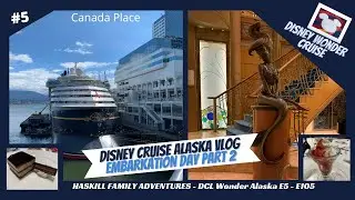 DISNEY WONDER ALASKA CRUISE DAY 3 - Embarkation Day 1 Pt 2 / Sail Away - Characters -Triton's Dinner