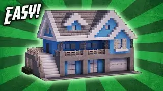 Minecraft House Tutorial Large Wooden Survival House How To Build || Minecraft Wooden House Tutoril