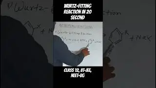 Wurtz-fitting Reaction in 20 Second🧪🔥 Easy Organic Chemistry Reaction  #shorts #class12th #chemistry