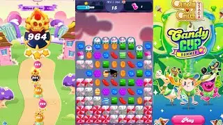 Candy crush saga level 964 । Legendary level। No boosters। Candy crush 964 help । Sudheer CC Gaming