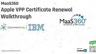 Renew VPP Certificate in MaaS360 | Apple Business Manager (ABM) Integration Guide