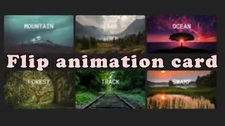Flip card animation using HTML & CSS