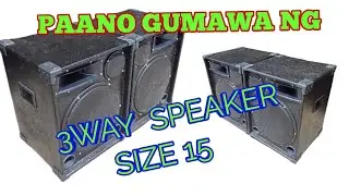 ASSEMBLING 3WAY SPEAKER  SIZE 15 w/ DIVIDING NETWORK