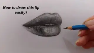 How to draw this lip easily?