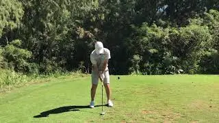 Justin Kim UNLV Golf mid iron teeshot par3 h17 Burns Wailua Hawaii 2/22/19