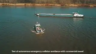 Autonomous emergency collision avoidance with Marine Litter Hunter