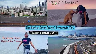 Mumbai Coastal Road promenade 2025 | Mumbai coastal road aerial view |Marine drive 2.0| Marine Drive