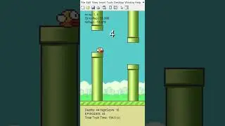 Flappy Bird without perceptual information learn within 10 minutes and consistently score above 100