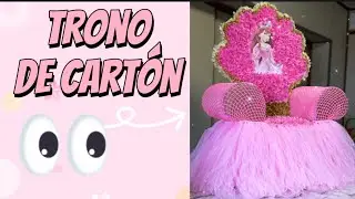 Trono hecho de cartón #hechoamano #manualidadescreativas #tronodecarton