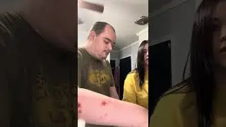 Making a blueberry smoothie