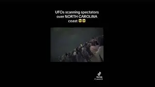 UFO Scanning People Gathered On The Beach