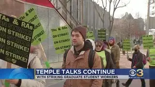 Temple University continues talks with grad student employees on strike