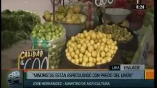 MINAGRI: Impactos en producci&oacute;n no justifican alza desmedida del costo del lim&oacute;n