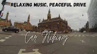 Peaceful And Calming Drive Through  Pretty Copenhagen, The Danish Capital. Slow TV, A Relaxing Ride.