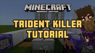 Trident Killer For AFK Mob Farms Tutorial - XP & Loot Gathering - Minecraft Bedrock - 1.16.100