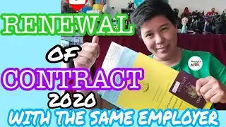 HOW TO PROCESS RENEWAL OF CONTRACT IN HONGKONG YEAR 2020 #nitzeottv #renewalofcontract #FDHhongkong