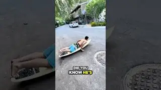 The First Man to Ever Surf on Land #viralvideo #skateboarding #nothingimposibleinthisworld #skate