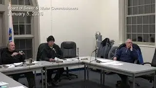 Board of Water & Sewer Commissioners - January 5, 2026