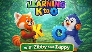 Alphabet Learning K&ndash;O | Phonics & Letters for Toddlers | Zibby & Zappy