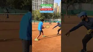 Join free trial classes 🎾#tennis #claycourt #noida