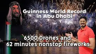 World Record fireworks in Abu Dhabi | NYE 2026 | Drone show | New year celebration UAE|@ListentoJ