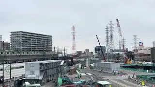 Japanese scenery seen from the construction site