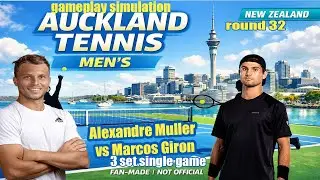 Auckland Open | Alexandre Muller   vs Marcos Giron  | [13 Jan 2026] | Gameplay Simulation