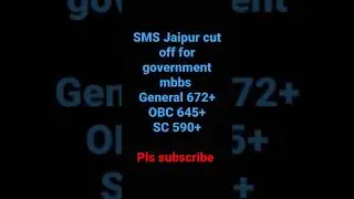 SMS Jaipur college cut off 2021|#mbbs#neet#mcccounselling