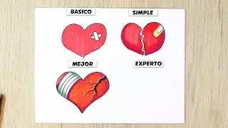 ⭐Drawing and Coloring Heart- 2024 -Transformations ⭐How to Draw Heart