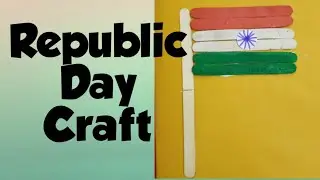 How to make Indian Flag with ice cream sticks..