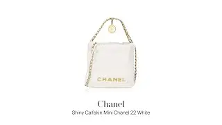 Mau Jual Tas Branded Second? Chanel Shiny Calfskin Mini Chanel 22 White