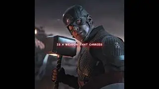 Why Thor TRADED weapons with Cap... 🧐 #marvel  #Endgame #shorts