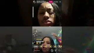 Semaj and BrooklynQueen arguing on live