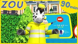 ¡Zou limpia la ciudad! 🧹 ¡Un papel a la vez!| ZOU en Español 🦓