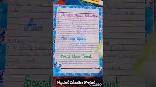 Physical Education Project on Physical education and sports for CWSN 👩&zwj;🦼👩&zwj;🦯👩&zwj;🦽
