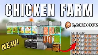 Easy Food & Chicken Farm || In Minecraft PE || 1.20-1.21