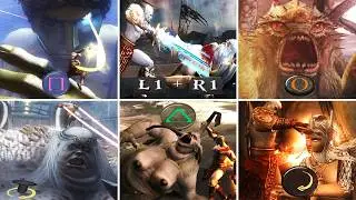 God of War 2 - All Brutal Boss Kill Quick Time Events