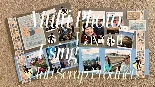 Multi Photo TWO Page Layout Using Club Scrap Products