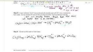 SCH4U - Lesson 5.2 - Balancing REDOX reactions