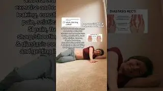 Pregnant (22 Wks) & Postpartum Pain Relief Exercise Hack! #health #baby  #mom #doctor #fitness #fyp