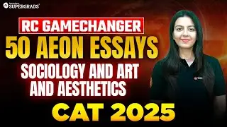 50 AEON RC Series for CAT 2025 &ndash;Sociology & Art and Aesthetics 🧠| Master VARC