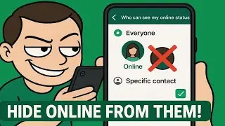 How to hide online on whatsapp for one person 