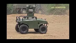 Gridbots HITMAN - Autonomous UGV with AI Enabled weapon station KATANA.