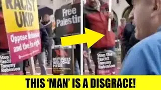 SHOCKING Video Shows Left Wing Protester Say He DOESN&rsquo;T CARE About Child Grooming Gangs!