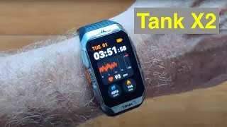 KOSPET TANK X2 1.64” AMOLED Always-On 5ATM Rugged MIL-STD-810H Smartwatch Bracelet: Unbox & 1st Look