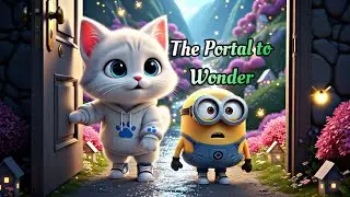 Bobo & pufu: The Portal to Wonder 🌌🐾 | Cute & Epic #cat #aicat 