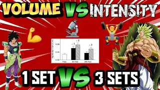 VOLUME VS INTENSITY - IS 1 SET BETTER THAN 3 SETS FOR MUSCLE GROWTH ? 🧪 STUDY RESULTS 🧪