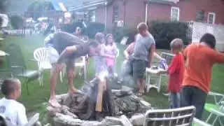Saturday Night Bon Fire at A Holiday Motel in Maggie Valley,NC