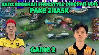 SANZ BENERAN FREESTYLE DIDEPAN UDIL PAKE ZHASK - HOMEBOIS VS FNATIC ONIC GAME 2